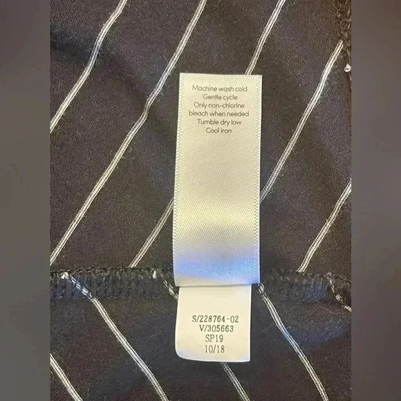 ATHLETA Black White Size Medium Sleeveless Jersey Knit Striped Tank Midi… - Picture 8 of 10